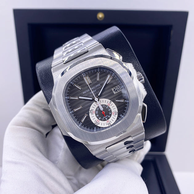 Pre-owned Patek Philippe Nautilus Chronograph Ref. 5980/1A-001 by Twain Time Inc.