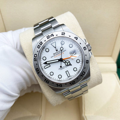Rolex Explorer II 216570 42mm White Dial Pre-Owned