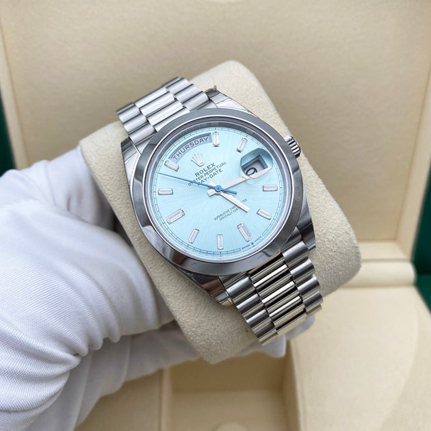 Rolex ice hot sale blue dial