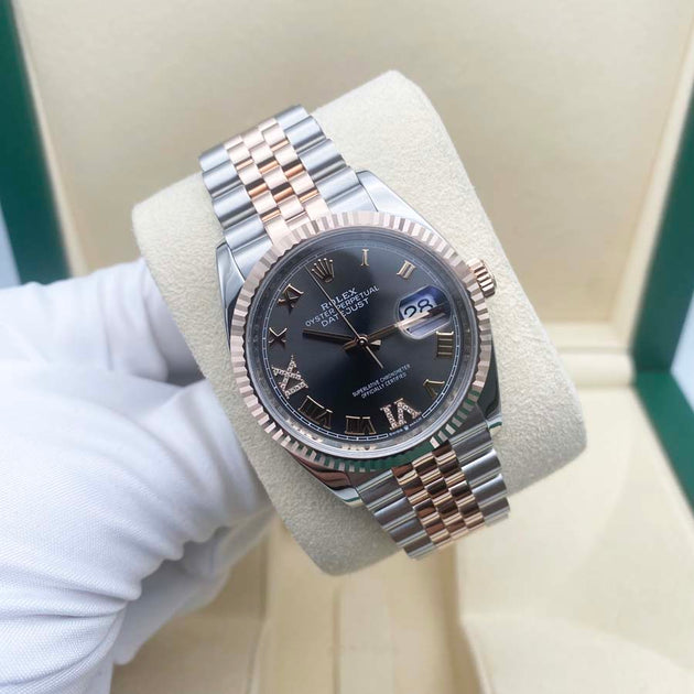 Rolex date just with diamonds Clearance