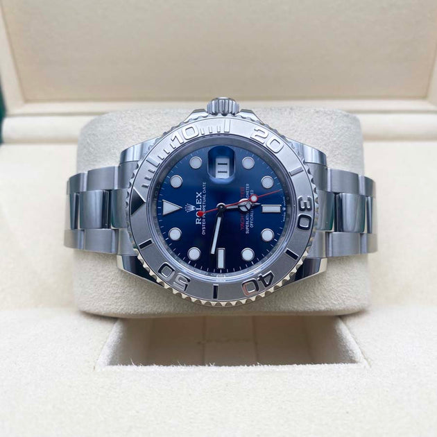 Pre-Owned Rolex Yacht-Master Blue Dial Watch 126622 - Burrells
