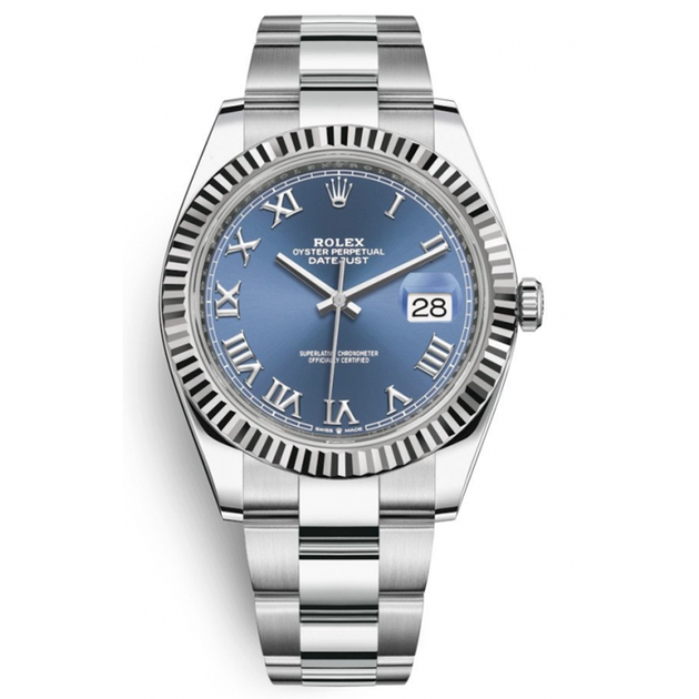 azzurro Rolex Datejust II Azzurro Blue Dial Watch | 126334 | FCT
