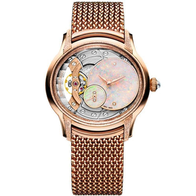 Audemars Piguet Millenary Frosted Hand-Wound 39mm 77244OR Overworked / Opal Dial
