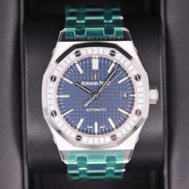 Audemars Piguet Royal Oak 37mm 15451ST Blue Dial - First Class Timepieces