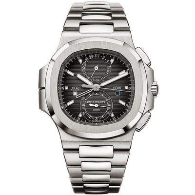 Patek Philippe Nautilus Travel Time Chronograph 40mm 5990/1A Black Dial - First Class Timepieces