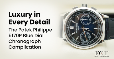 Luxury in Every Detail: Patek Philippe 5170P Blue Dial Chronograph Complication