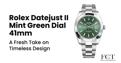 Rolex Datejust II Mint Green Dial 41mm: A Fresh Take on Timeless Design