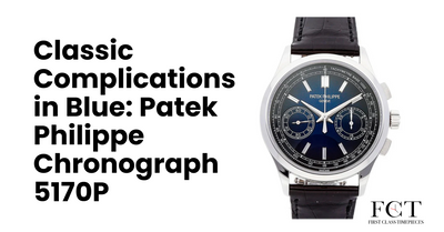 Classic Complications in Blue: Patek Philippe Chronograph 5170P