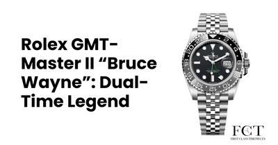 Rolex GMT-Master II “Bruce Wayne”: Dual-Time Legend