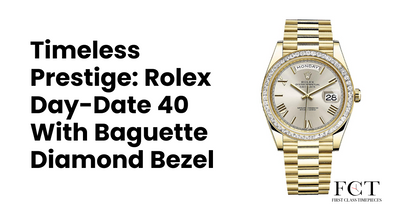 Timeless Prestige: Rolex Day-Date 40 With Baguette Diamond Bezel