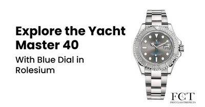 Explore the Yacht Master 40 With Blue Dial in Rolesium