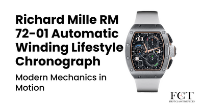Richard Mille RM 72-01 Automatic Winding Lifestyle Chronograph: Modern Mechanics in Motion