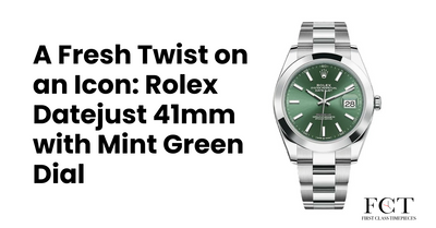 A Fresh Twist on an Icon: Rolex Datejust 41mm with Mint Green Dial