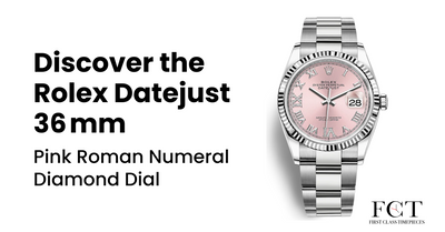 Discover the Rolex Datejust 36 mm Pink Roman Numeral Diamond Dial