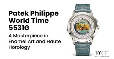 Patek Philippe World Time 5531G: A Masterpiece in Enamel Art and Haute Horology