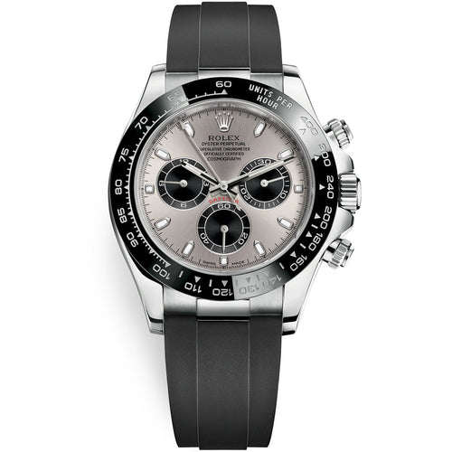 Rolex Daytona 40mm Oyster Flex 116519LN White Gold Grey Dial
