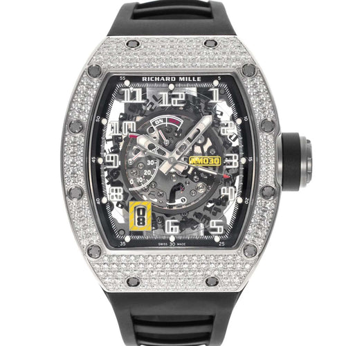 Richard Mille RM030 White Gold Diamond Bezel Skeleton Dial 50mm