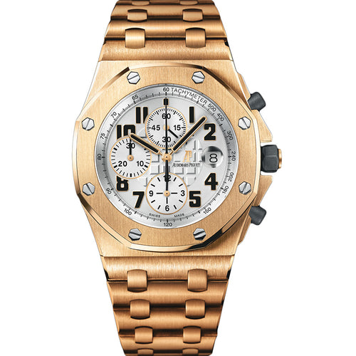 Audemars Piguet Royal Oak Offshore Chronograph 26170OR.OO.1000OR.01 Rose Gold White Dial