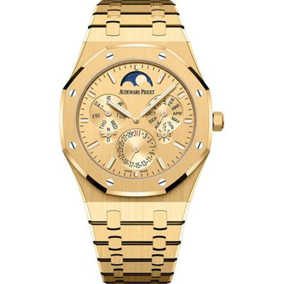 Audemars Piguet Royal Oak Perpetual Calendar Ultra-Thin 41mm Yellow Dial 26586BA