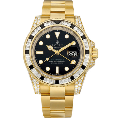 Rolex GMT-Master II 40mm  Factory Gem Set Stones 116758SANR Pre-Owned