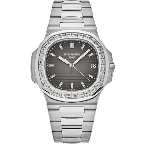 Patek Philippe Nautilus 5711/110P-001 Platinum Grey Dial Diamond Bezel