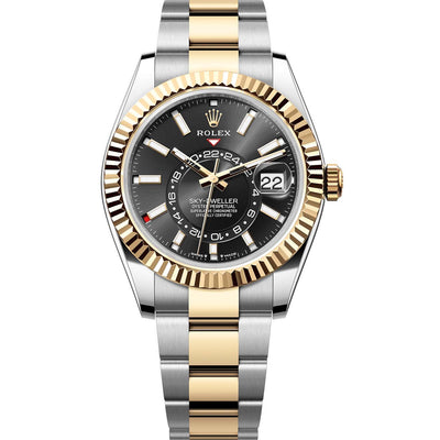 Rolex Sky-Dweller Two Tone Yellow Gold 336933 Black Dial Oyster 2023