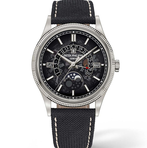 Patek Philippe Retrograde Perpetual Calendar 40mm Grey and Black Dial