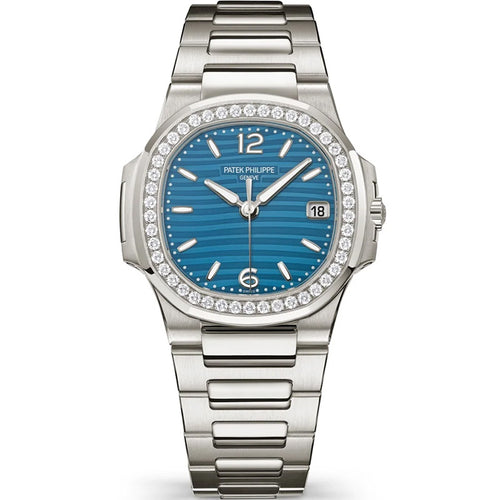 Patek Philippe Nautilus Quartz 32mm 7010/1G-013 Azure Blue Dial