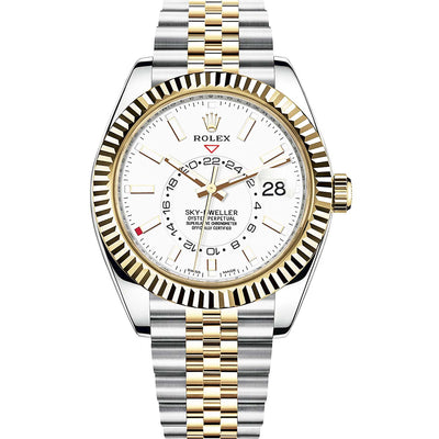 Rolex Sky-Dweller 336933 Two Tone Yellow Gold White Dial Jubilee 2023