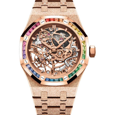 Audemars Piguet Royal Oak Frosted Rose Gold Skeleton Dial 15468OR.YG.1259OR.01-B