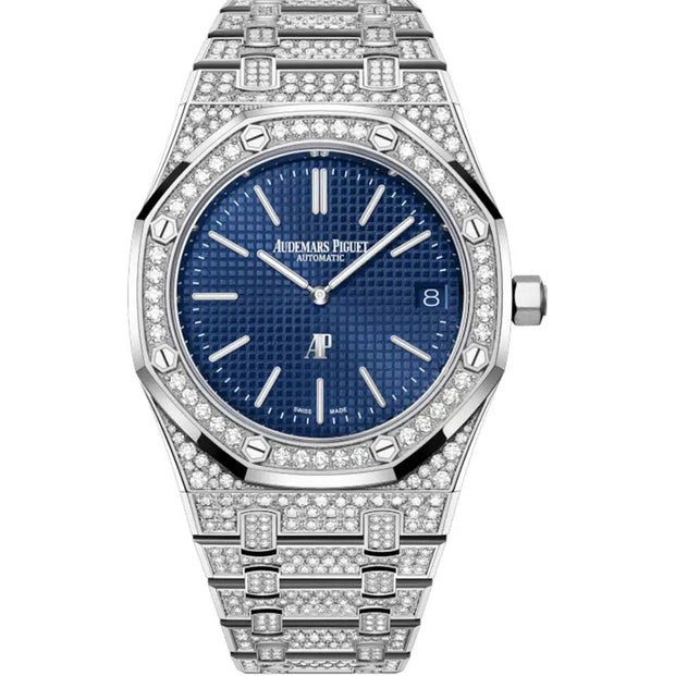 Audemars Piguet Royal Oak "Jumbo" Extra-Thin 39mm 16202BC Blue Dial