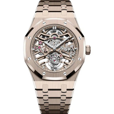 Audemars Piguet Royal Oak Self Winding Flying Tourbillon Openworked 41mm 26735SG Skeleton Dial