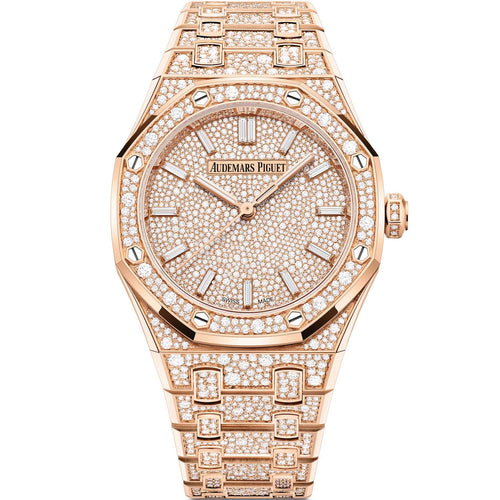 Audemars Piguet Royal Oak Self Winding 34mm Rose Gold Diamond Dial 77452OR.ZZ.1365OR.01