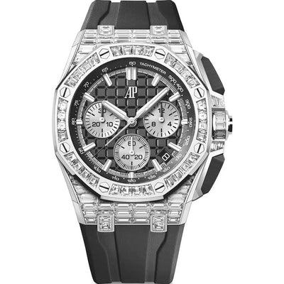 Audemars Piguet Royal Oak Offshore Chronograph Selfwinding White Gold Diamond Bezel Black Dial 26425BC