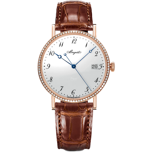 Breguet Classique 38mm 5178BR/29/9V6/D000 Diamond Bezel White Dial