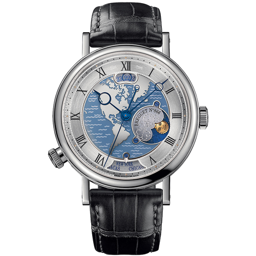 Breguet Classique 43mm 5717PT/US/9ZU Silver Roman Dial