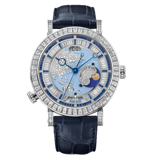 Breguet Classique 46mm 5719PT/AS/9ZV/DD0D Diamond Bezel Diamond Dial