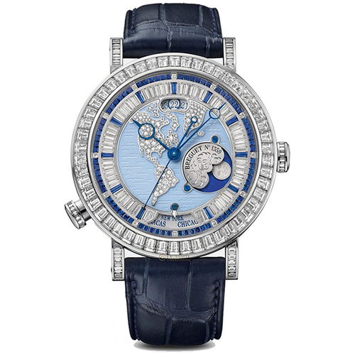 Breguet Classique 46mm 5719PT/US/9ZV/DD0D Diamond Bezel Diamond Dial