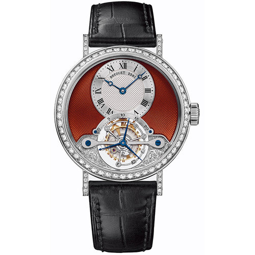 Breguet Classique Complication 35mm 3358BB/2P/986/DD0D Diamond Bezel Orange Dial