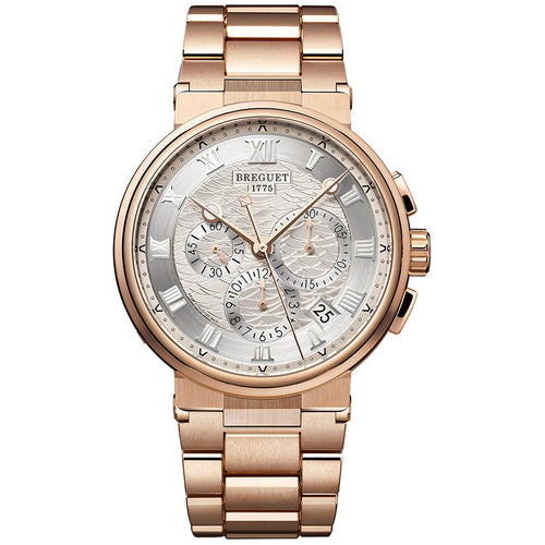 Breguet Marine 42.3mm 5527BR/12/RW0 Silver Roman Dial