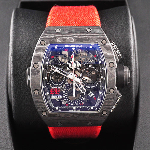 Richard Mille RM11-02 Carbon "Jet Black" 50mm Openworked Dial Pre-Owned