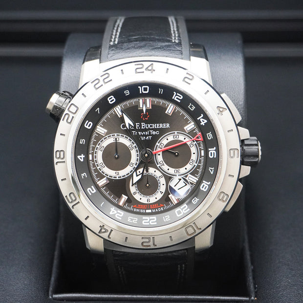 Carl F. Bucherer Patravi TravelTec II GMT 47mm Chronograph Steel Automatic