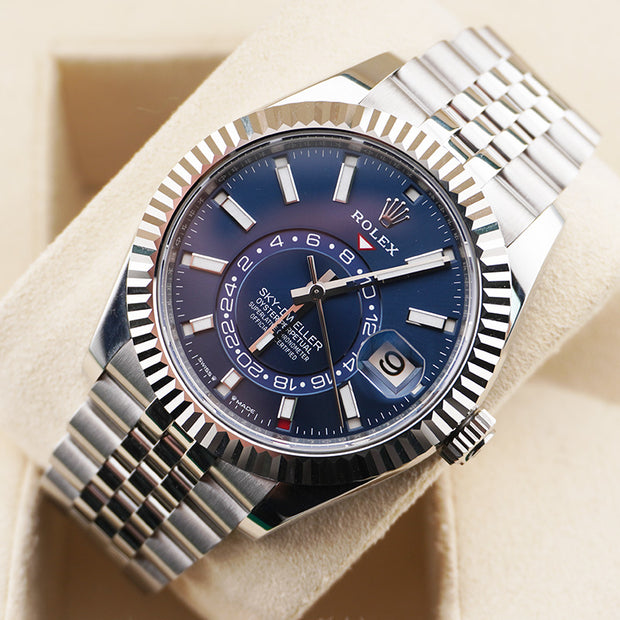 Shop Rolex Sky-Dweller Blue Jubilee Watch | 336934-0006 | FCT