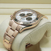 Rolex Daytona 40mm Rose Gold Meteorite Chronograph Dial Watch 116505