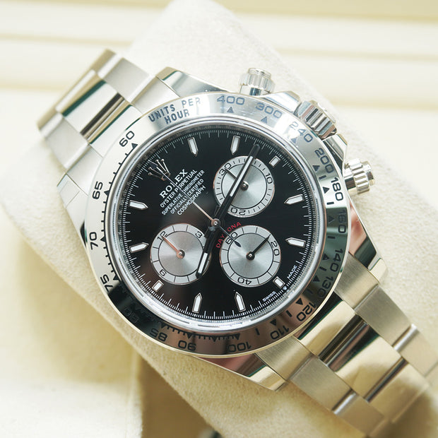 Rolex Cosmograph Daytona Black Dial Silver Panda 126509