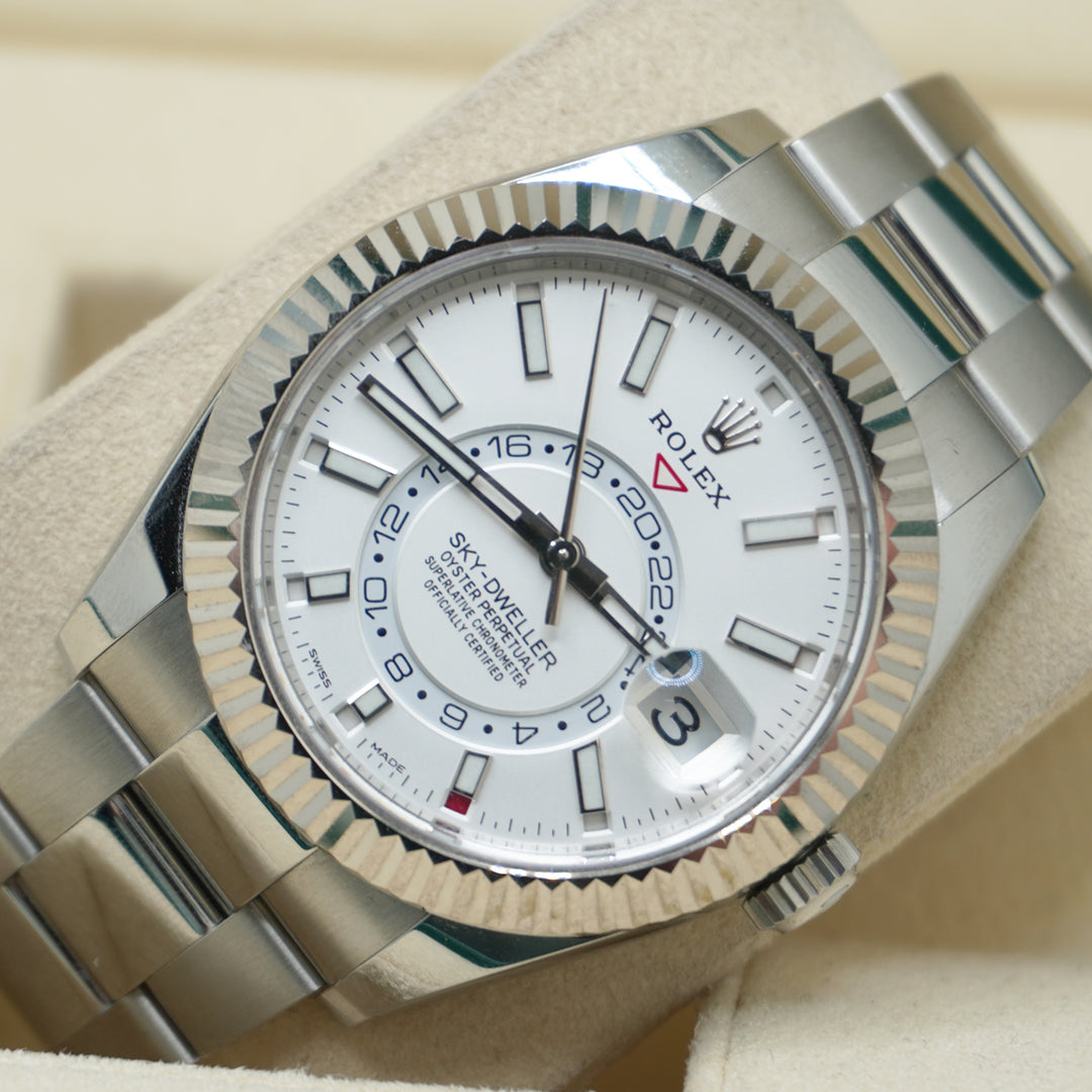 Gold Rolex 326934 Rolex Sky Dweller Two Tone For Sale Pre-Owned Rolex Sky-Dweller 326934 First Class Timepieces