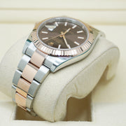Rolex Datejust 41mm Chocolate Dial Fluted Bezel 126331 New