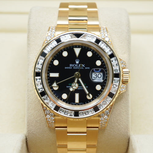 Rolex GMT-Master II (serviced) GMT-Master II 40mm  Factory Set Gem Stones