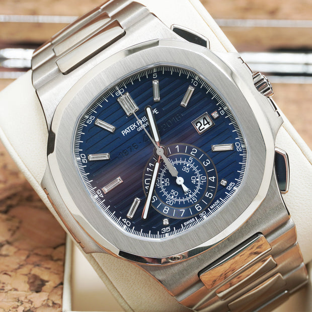 Patek Philippe 40th Anniversary Edition Nautilus Grand Complications 44mm 5976/1G Blue Dial