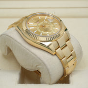 Rolex Sky-Dweller 42mm Yellow Gold 326938 Champagne Dial Pre-Owned